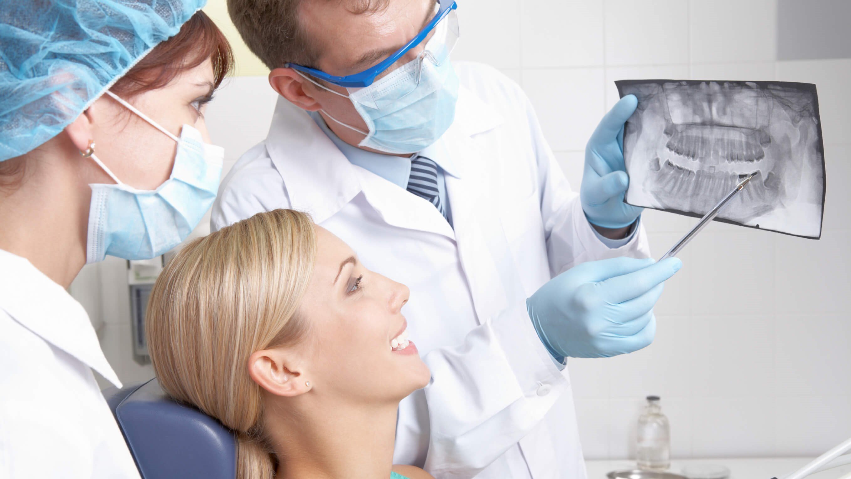 woman at dental exam