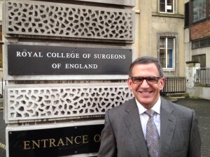 Dr. Kridel in London at Royal College of Surgeons
