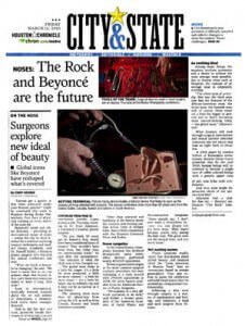 Houston Chronicle, 3/12/2010 Surgeons explore new ideal of beauty